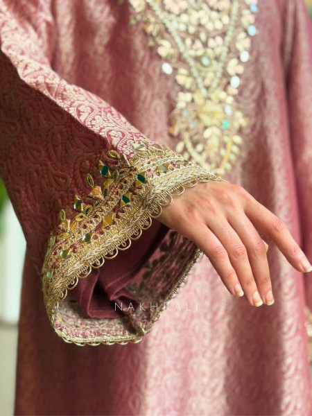 Kyra Gajari  Straight Dress with Mirror Zari Work