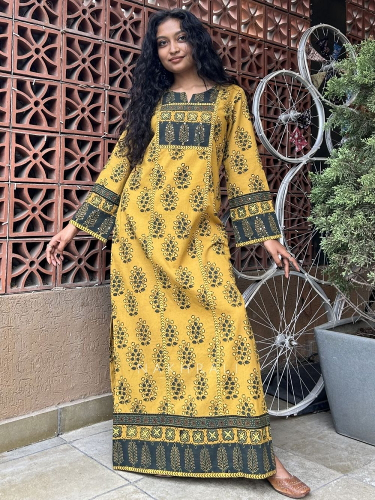 Image of Buti Yellow Cotton Kurta