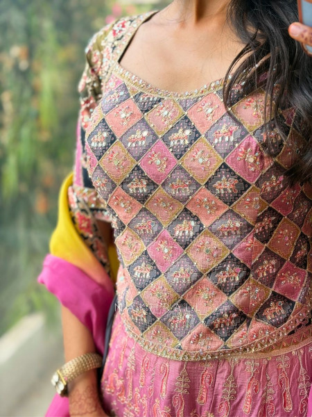 Kalira Multicolor Embellished Suit Set