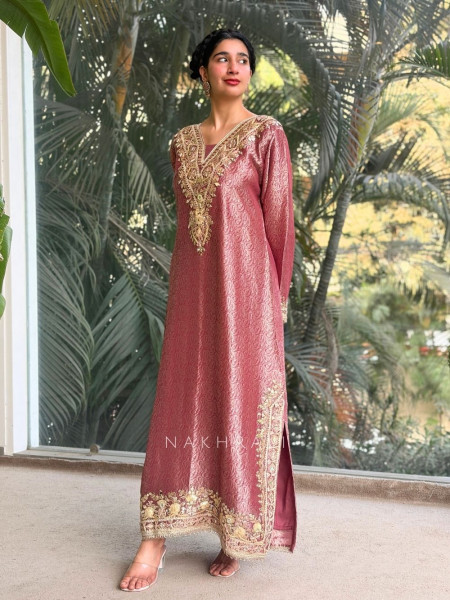 Kyra Gajari  Straight Dress with Mirror Zari Work