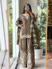 Mishrika Mehendi Green Palazzo Suit Set