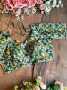 Chandani Green Cotton Printed Blouse
