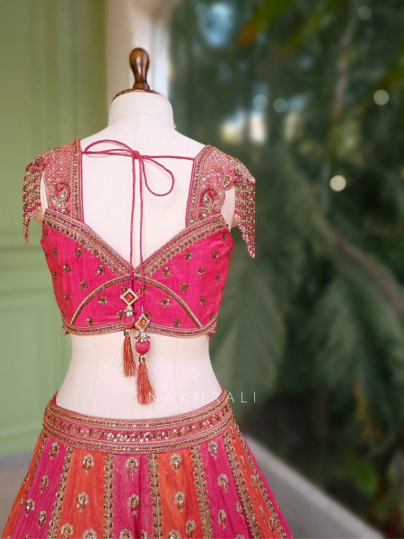 Samira Multicolor  Lehenga with Zari Detailing