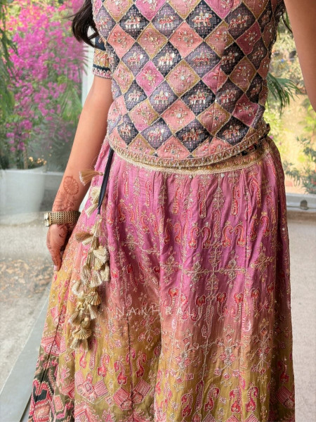 Kalira Multicolor Embellished Suit Set