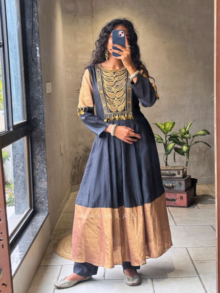 Zirak Black  Anarkali Set