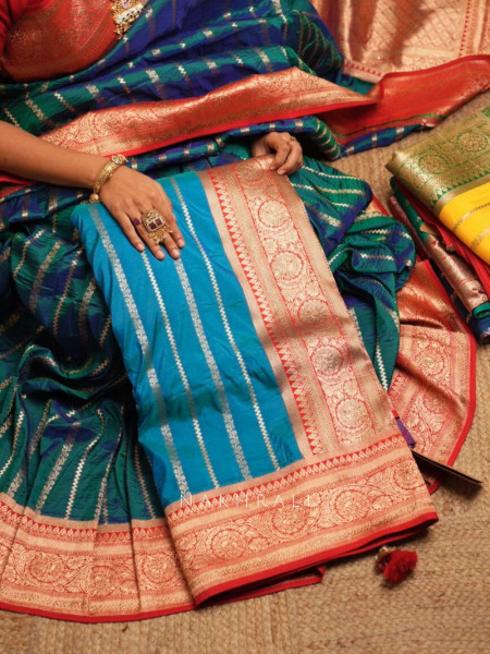 Kaashi Rama Banarasi Silk Saree with Brocade Pallu