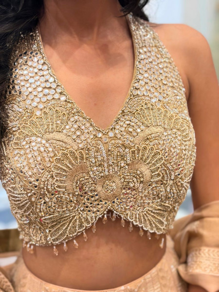 Aurelia Brown Embellished Indo-Western Set