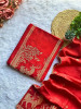 Vriksha Red Utsav Woven Dress Material