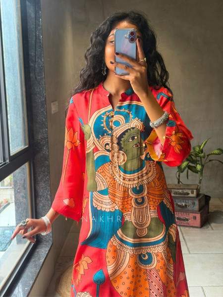 Rangrekha Orange Pant Kurta Set