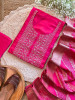 Tarang Pink Dress Material with Embroidery and Woven Dupatta