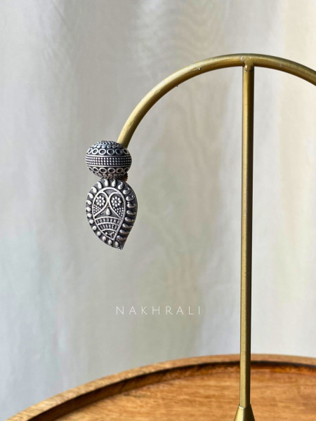 Aaravya Silver Statement Earrings