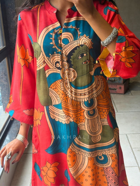 Rangrekha Orange Pant Kurta Set