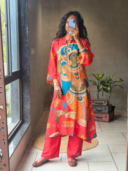 Rangrekha Orange Pant Kurta Set