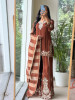 Mishrika Brown Palazzo Suit Set