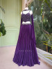 Meadow Purple  Lehenga Set with Beads and Sequin Work