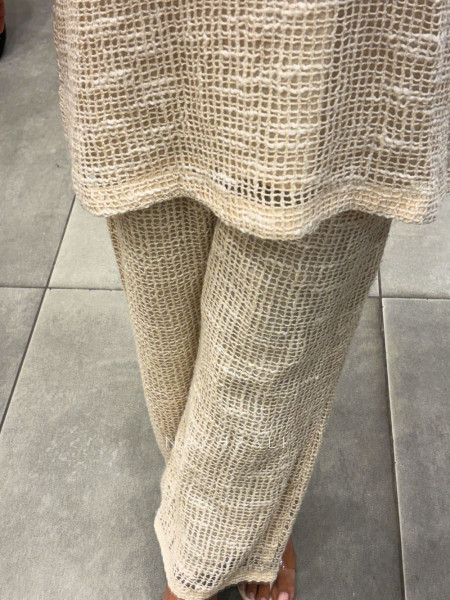 Kavira White Co-Ord Set with Multicolor Embroidery