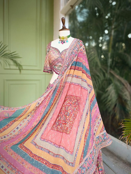 Arnika Pink Lehenga Set with Intricate Embroidery