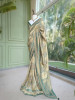 Dastaan-e-Ketan Green Tissue Banarasi Silk Saree