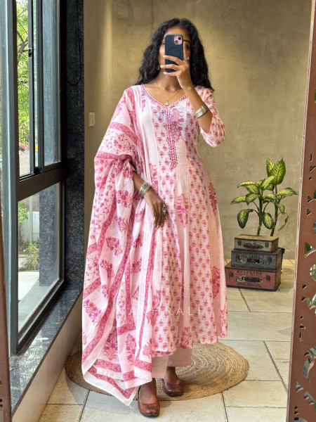 Aarika Cotton Printed Kurta Set with Dupatta