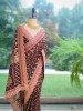 Pranika Maroon Georgette Saree with Running Blouse Piece