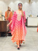 The Pop Magenta Kaftan Set with Gota Patti Work