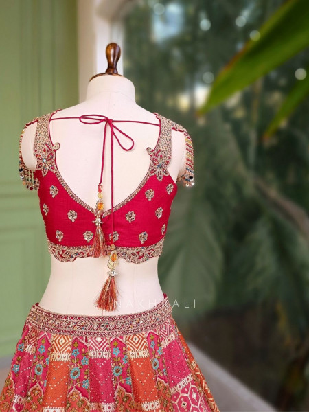 Kalakriti Multicolor Lehenga with Traditional Motif Work