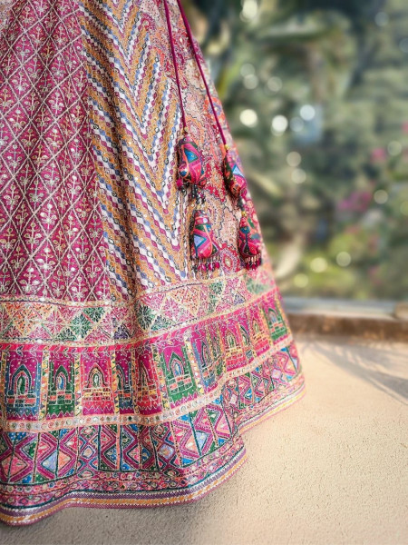 Arnika Pink Lehenga Set with Intricate Embroidery