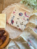 Baaghi Cream mbroidered Dress Material Set with Bird Motifs