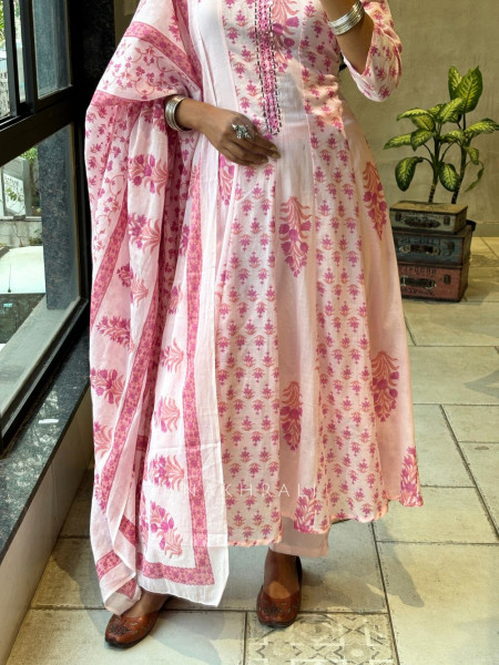 Aarika Cotton Printed Kurta Set with Dupatta