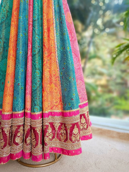 Rangini Multicolor Anarkali Suit Set with Zari and Sequin Work