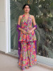 Gulrang Bloom Purple Indo-Western Peplum Set