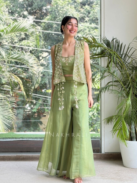 Fern & Shell Green Three-Piece Co-ord Set