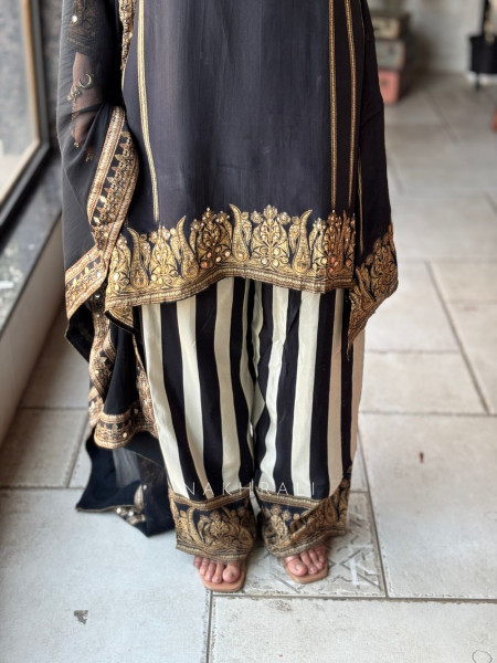 Mehrika Black Kurta Set with Dupatta