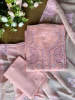 Mridula Pink Dress Material with Hand Cut Dana Detailing