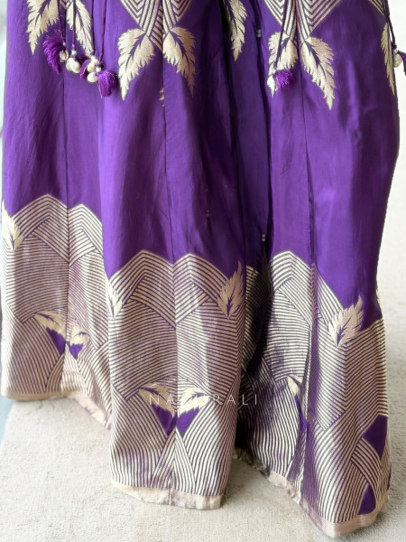 Ziba Kaudi Purple Geometric Shrug Set