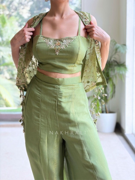 Fern & Shell Green Three-Piece Co-ord Set
