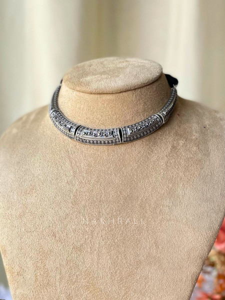 Nomad Oxidised  Necklace Set