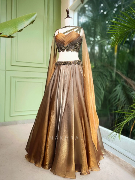 Sunstone Radiance Indo-Western Lehenga Set
