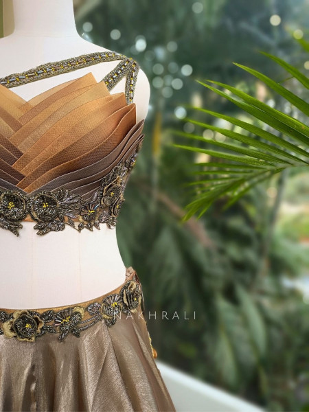 Sunstone Radiance Indo-Western Lehenga Set