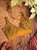 Taal Yellow Cotton Printed Blouse Collection