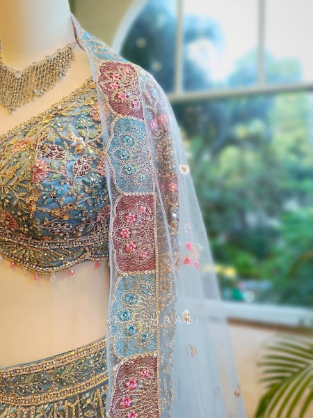 Enchanted Azure Lehenga