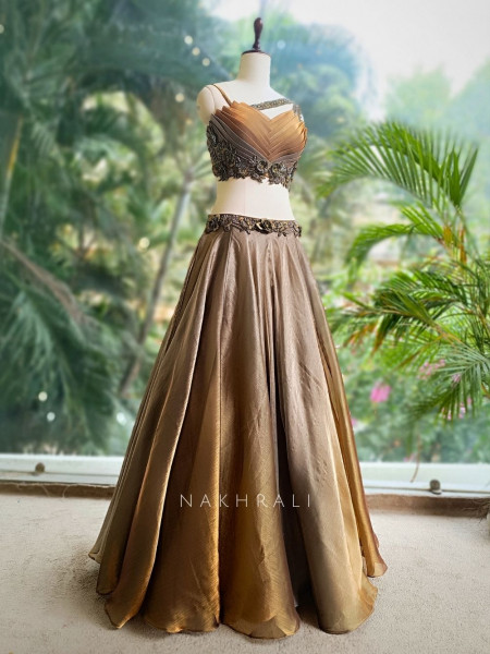 Sunstone Radiance Indo-Western Lehenga Set