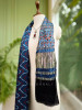 Elowen Blue Modal Silk Dupatta with Ajrakh Print