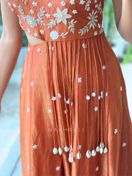 Ziba Terracotta Kaudi Rust Jumpsuit
