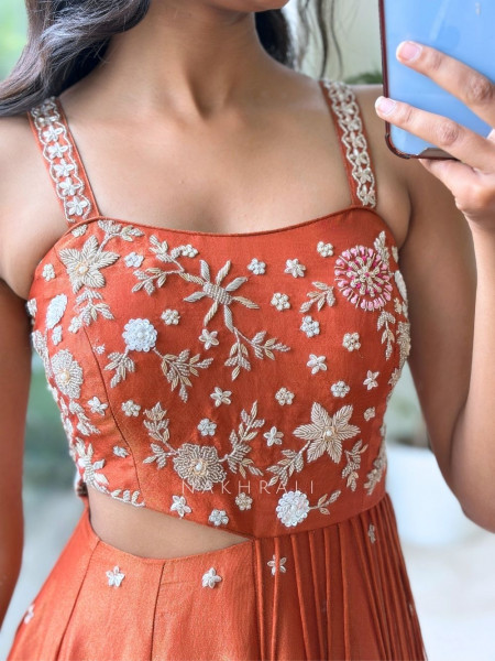 Ziba Terracotta Kaudi Rust Jumpsuit
