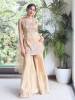 Metamorphic Golden Indo-Western Palazzo Set