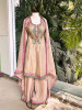 Rivaya Beige Zari Gota Patti Kurta Palazzo Set