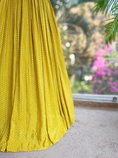 Ziraye Corset Lehenga Set with Bead Embellishment