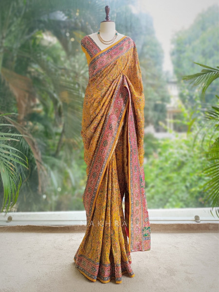 Svarna Vastra Yellow Saree
