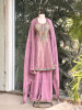 Rivaya Purple Zari Gota Patti Kurta Palazzo Set